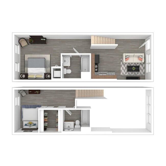 Two Bedroom 1207 floor plan